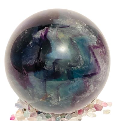 Rainbow Fluorite Sphere #33