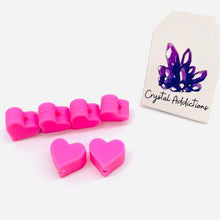 Load image into Gallery viewer, Beads - Silicone Plain Hearts
