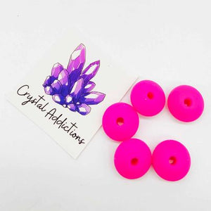 Beads - Silicone Plain Lentils 12mm