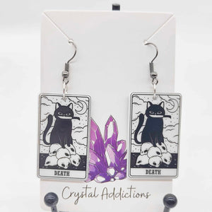 Tarot Cat Earrings