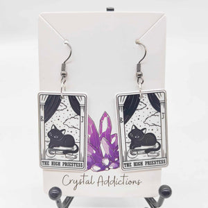 Tarot Cat Earrings