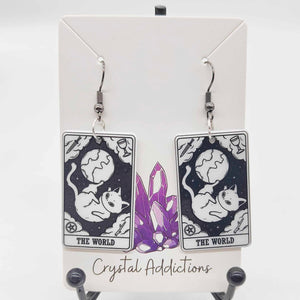 Tarot Cat Earrings