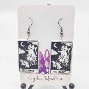 Tarot Cat Earrings