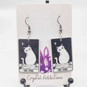 Tarot Cat Earrings