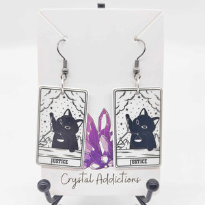 Tarot Cat Earrings