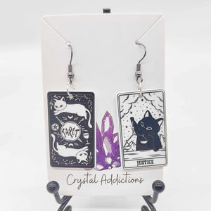 Tarot Cat Earrings