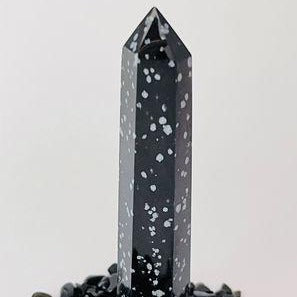 Snowflake Obsidian Point # 39
