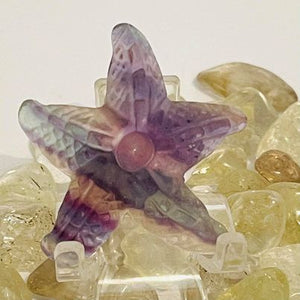 Rainbow Fluorite Starfish #45
