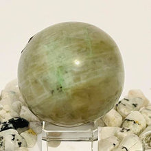 Load image into Gallery viewer, Green Moonstone Sphere # 46
