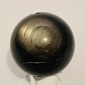Silver Sheen Obsidian Sphere #56