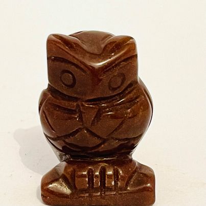 Strawberry Quartz Owl #68