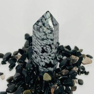 Snowflake Obsidian Point # 69