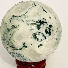 Load image into Gallery viewer, Moss Agate Sphere #69
