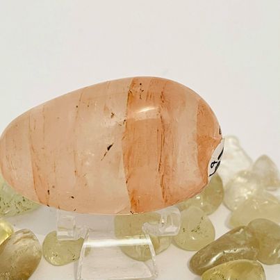 Fire Quartz Palmstone #7