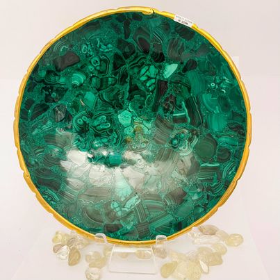 Malachite Bowl # 146