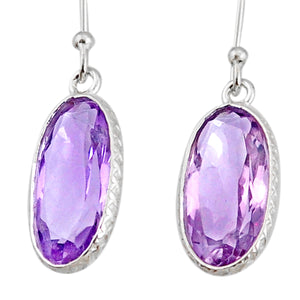 Amethyst Dangle Earrings # 42