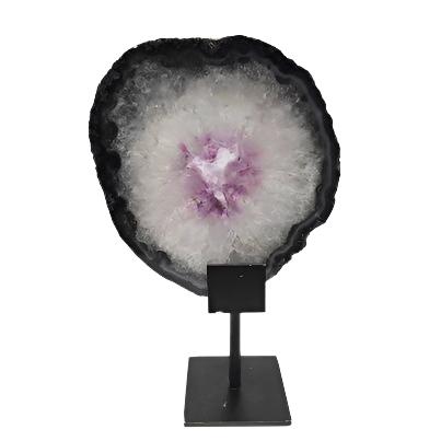 Amethyst Slice with Stand # 33