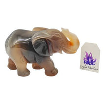 Load image into Gallery viewer, Agate Druzy Elephant # 167
