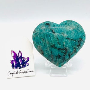 Amazonite + Smoky Quartz Heart # 60