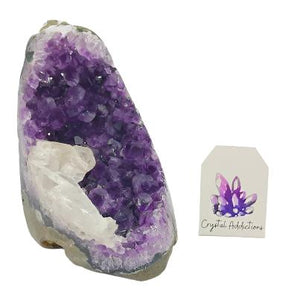 Amethyst Cluster with Quartz Inclusion # 186