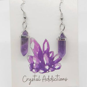 Amethyst Mini D/T Dangle Earrings