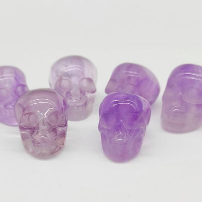 Amethyst Mini Skulls