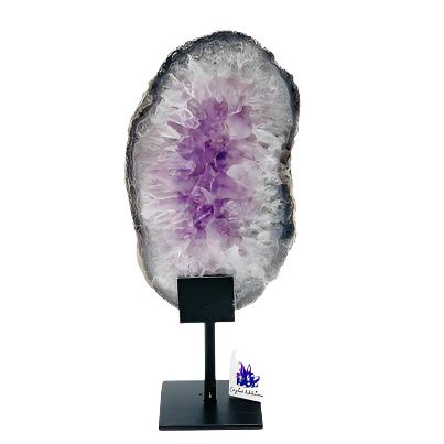 Amethyst Slice with Stand # 95