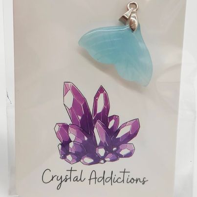 Aquamarine Mermaid Tail Pendants