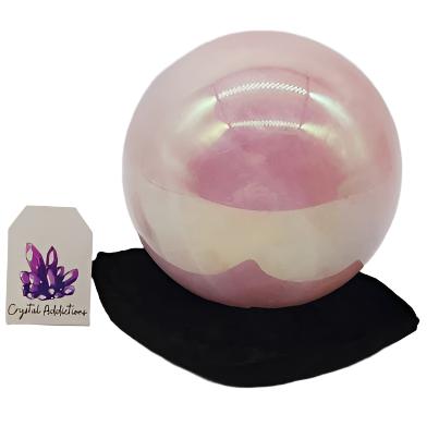 Aura Rose Quartz Sphere XL # 99