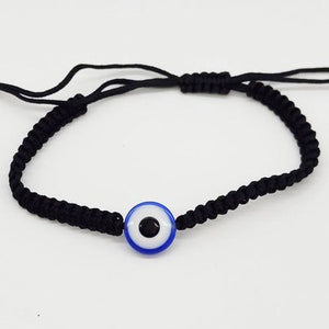 Black Adjustable Evil Eye Bracelet
