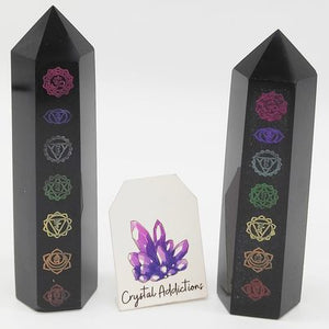 Black Obsidian Chakra Points