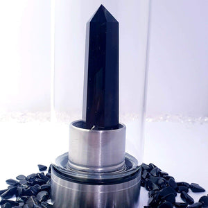 Black Obsidian Stainless Steel Drink Bottle