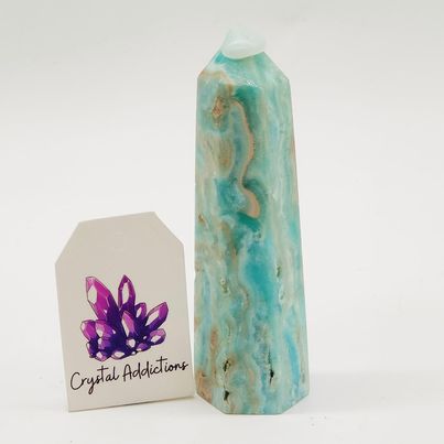 Blue Aragonite Point # 166