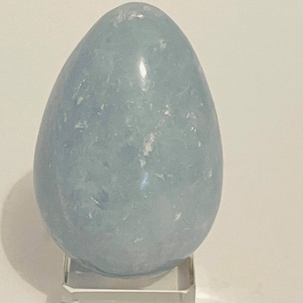 Blue Calcite Egg # 180