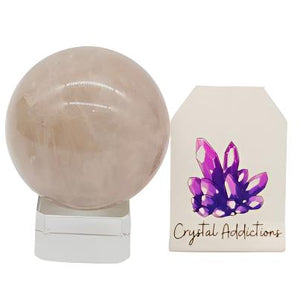 Blue Rose Quartz Sphere # 34