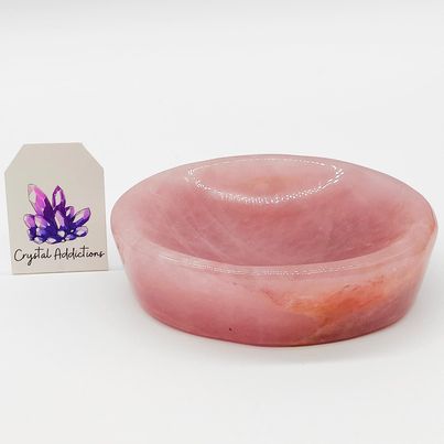 Brazilian Rose Quartz Bowl # 146