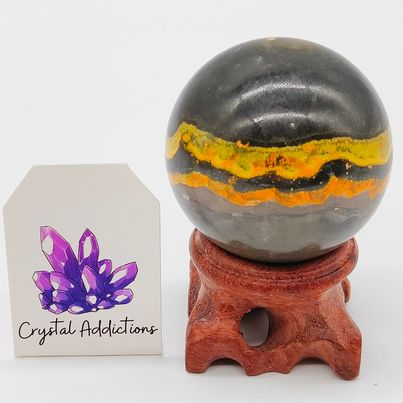 Bumblebee Jasper Sphere # 112