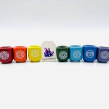 Load image into Gallery viewer, Ceramic Chakra Wish Candle Holders
