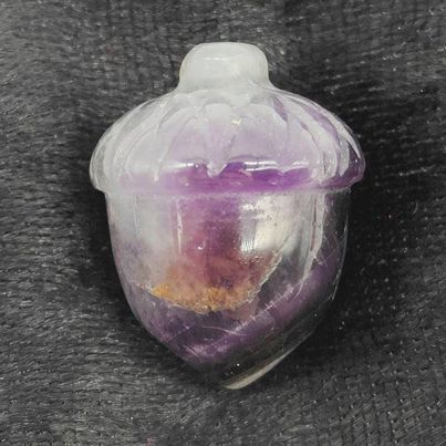 Chevron Amethyst Acorn # 127