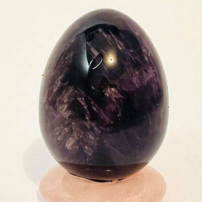 Chevron Amethyst Egg # 187