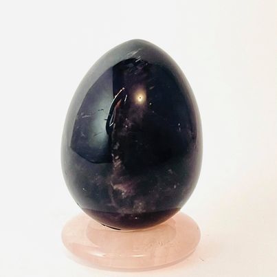 Chevron Amethyst Egg # 55