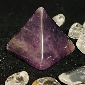 Chevron Amethyst Pyramid #141