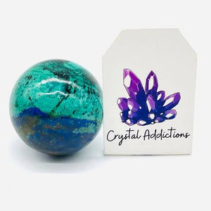 Chrysocolla Malachite + Azurite Sphere # 21