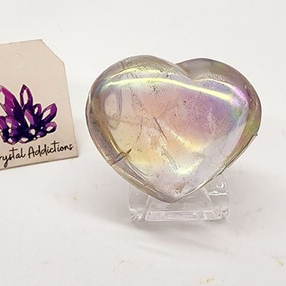 Clear Aura Quartz Heart # 150 P.I.