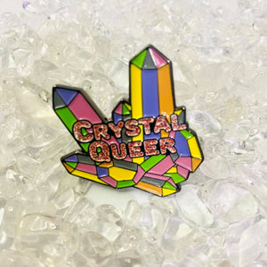 Crystal Queer Lapel Pin