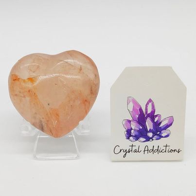 Fire Quartz Heart # 68