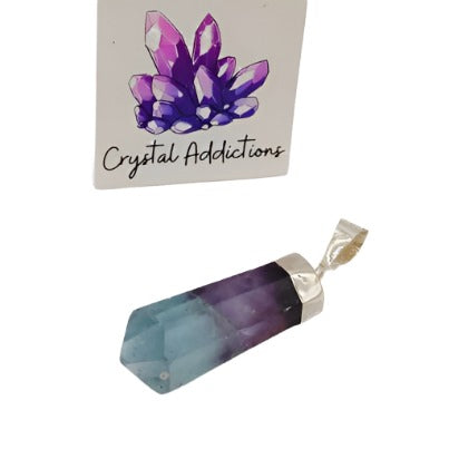 Fluorite Sterling Silver Pendant