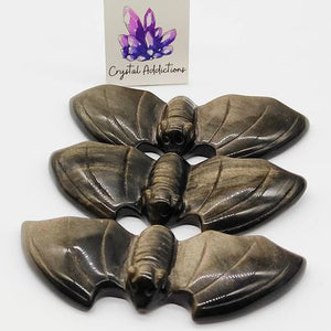 Golden Sheen Obsidian Bats