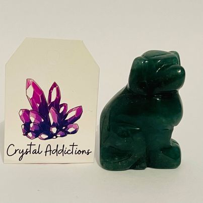 Green Aventurine Dog # 128