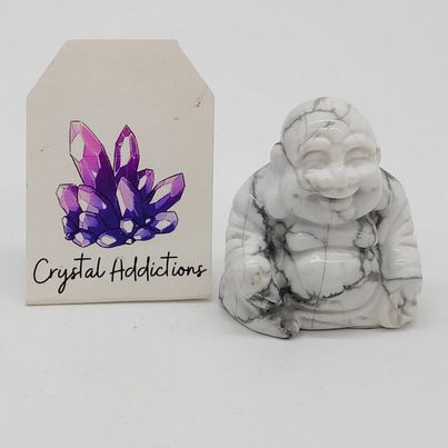 Howlite Buddha # 8